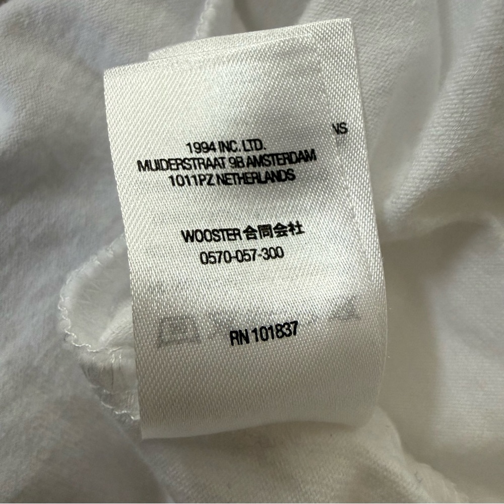 Supreme White Long Sleeve with Small Red Box Logo Patch XL Authentic - Picture 7 of 11